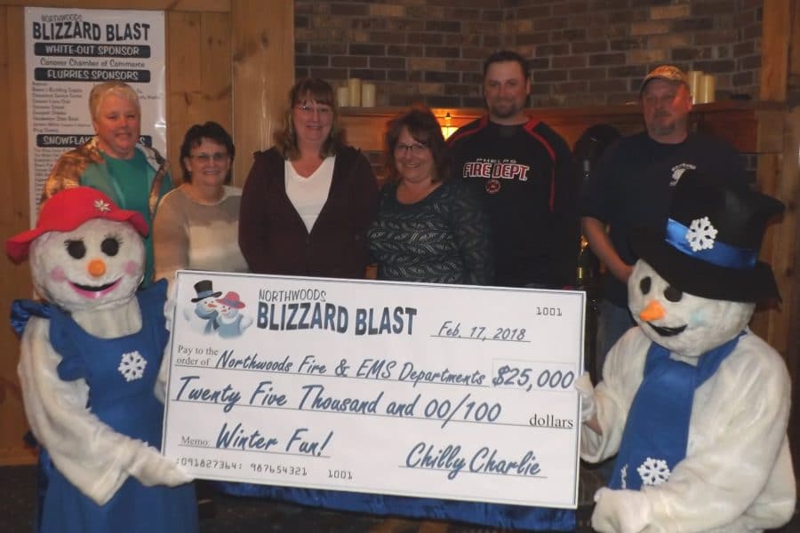 Donation Presentation from Northwoods Blizzard Blast