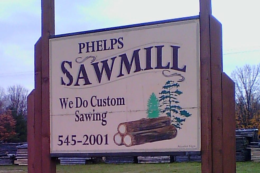 Sawmill sign